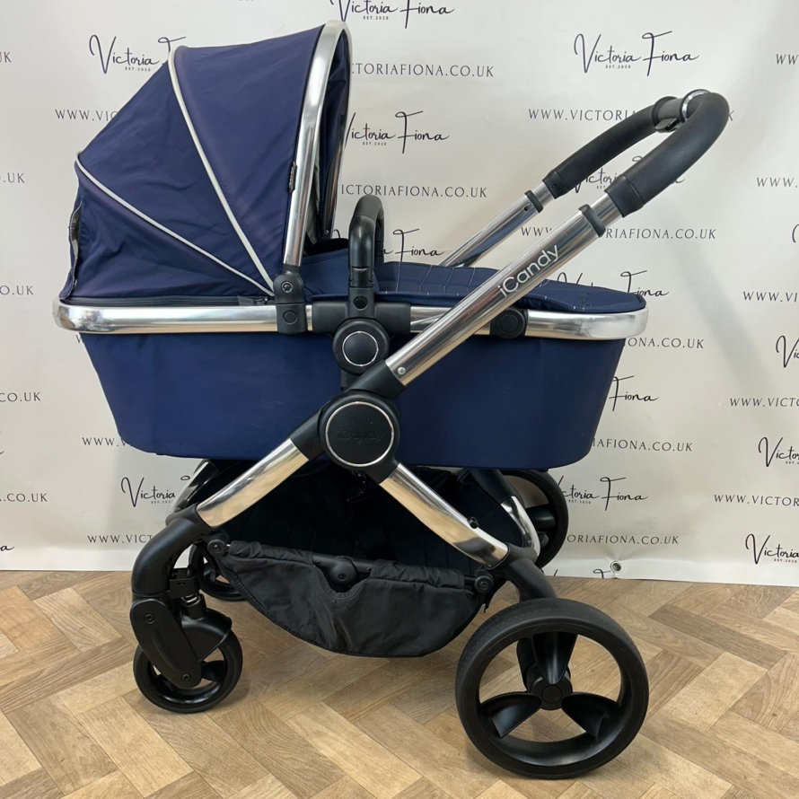PRELOVED iCandy Peach 5 Pushchair - Indigo Blue - Image 4