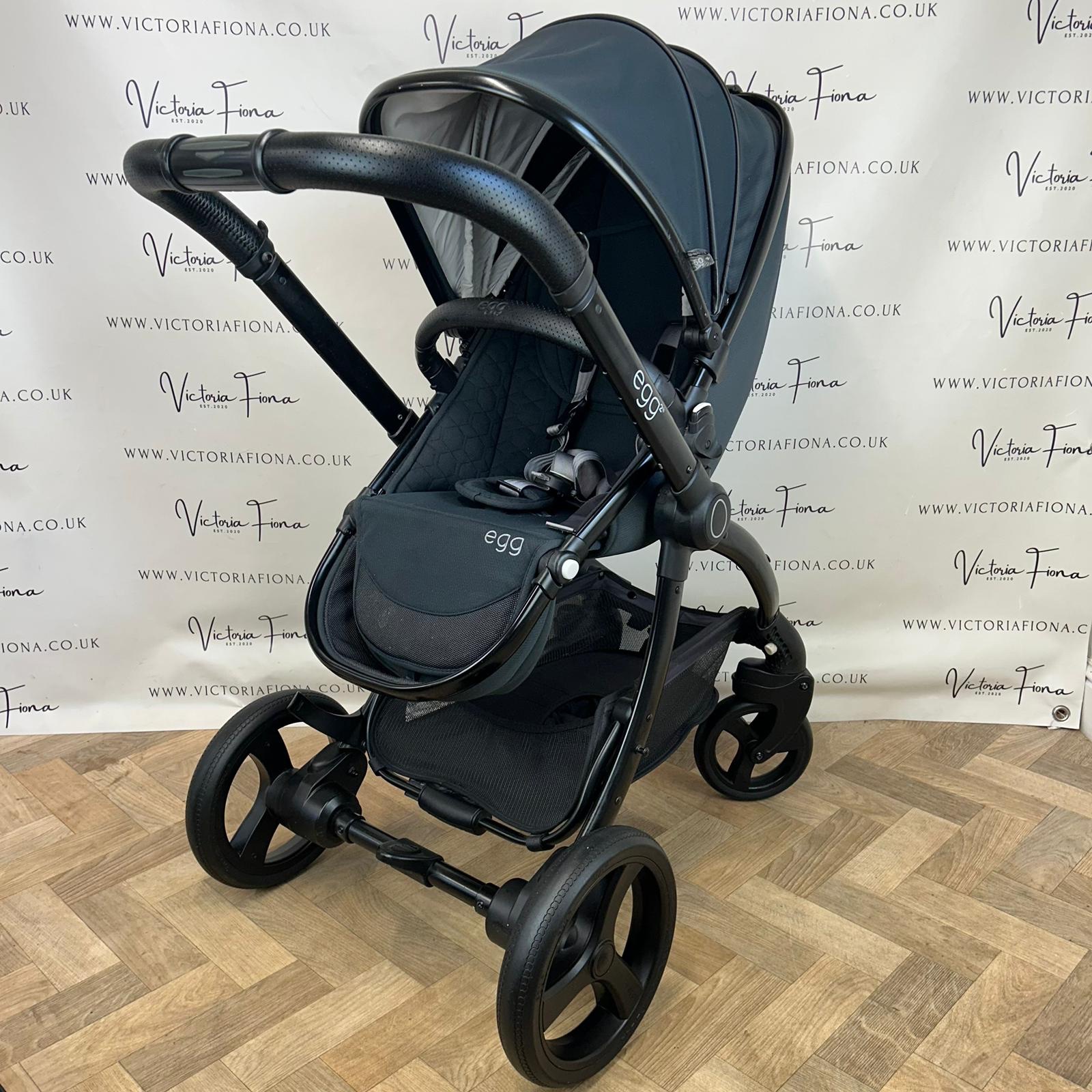 PRELOVED Egg2 Carrycot and Pushchair - Just Black 🖤 - Image 6