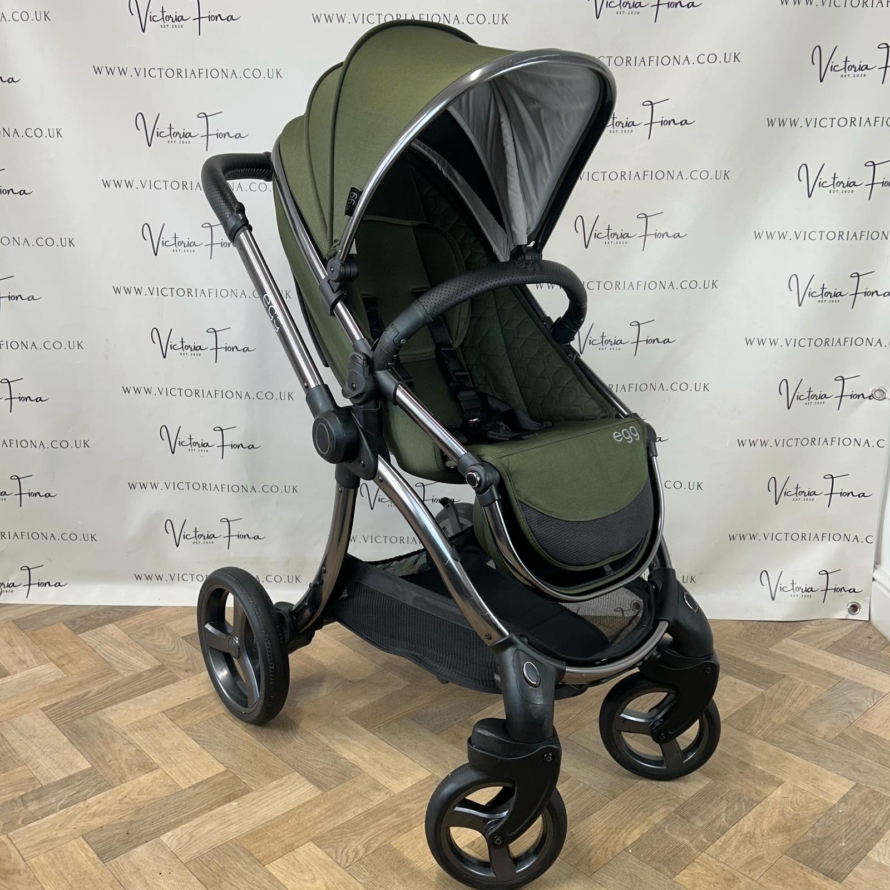 PRELOVED Egg2 Carrycot & Pushchair - Olive Green 💚 - Image 8