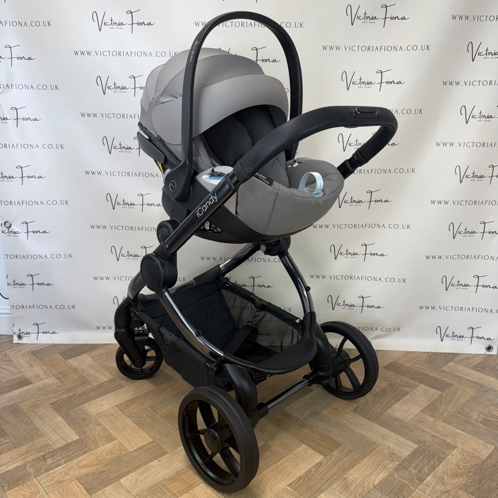 PRELOVED iCandy Peach 7 Pushchair with CYBEX 360 & ISOFIX - TRUFFLE GREY - Image 8