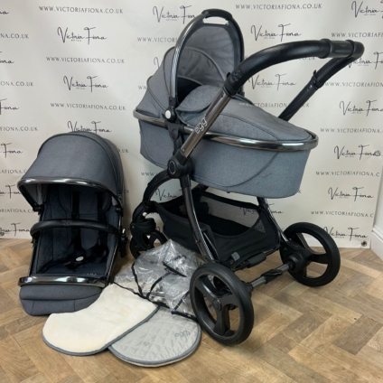 PRELOVED Egg2 Carrycot & Pushchair - Quartz Grey