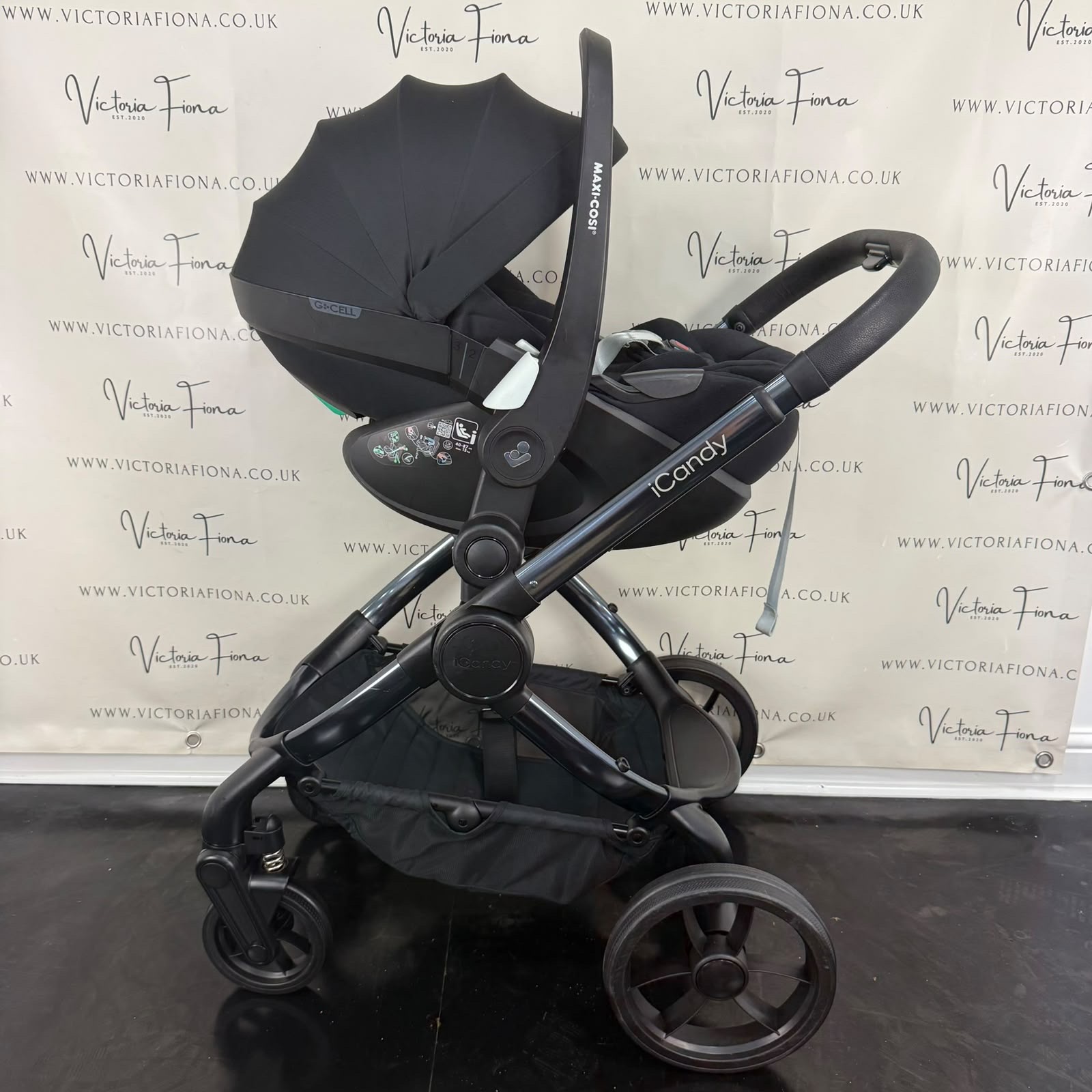 PRELOVED iCandy Peach 7 Pushchair with Maxi Cosi 360 PRO Car Seat & Isofix- TRUFFLE GREY RRP£1519 - Image 5