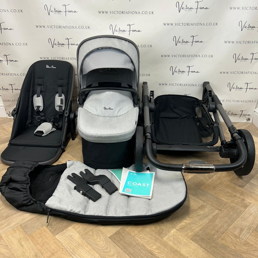 PRELOVED Silver Cross Coast Pushchair & Carrycot - SHORELINE - Image 9