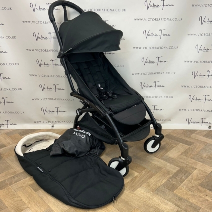 PRELOVED Babyzen Yoyo2 Compact Stroller with Footmuff - Black