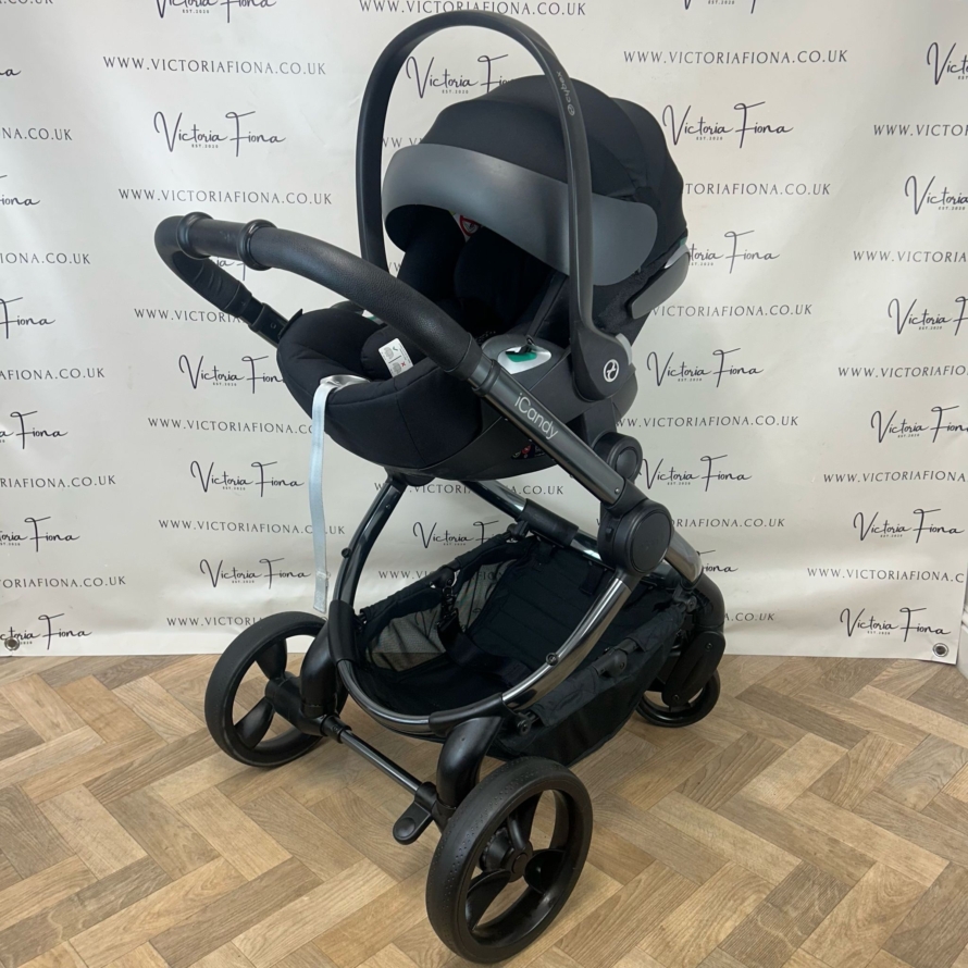 PRELOVED iCandy Peach 6 Pushchair Travel System Phantom - Dark Grey Twill 🩶 - Image 7