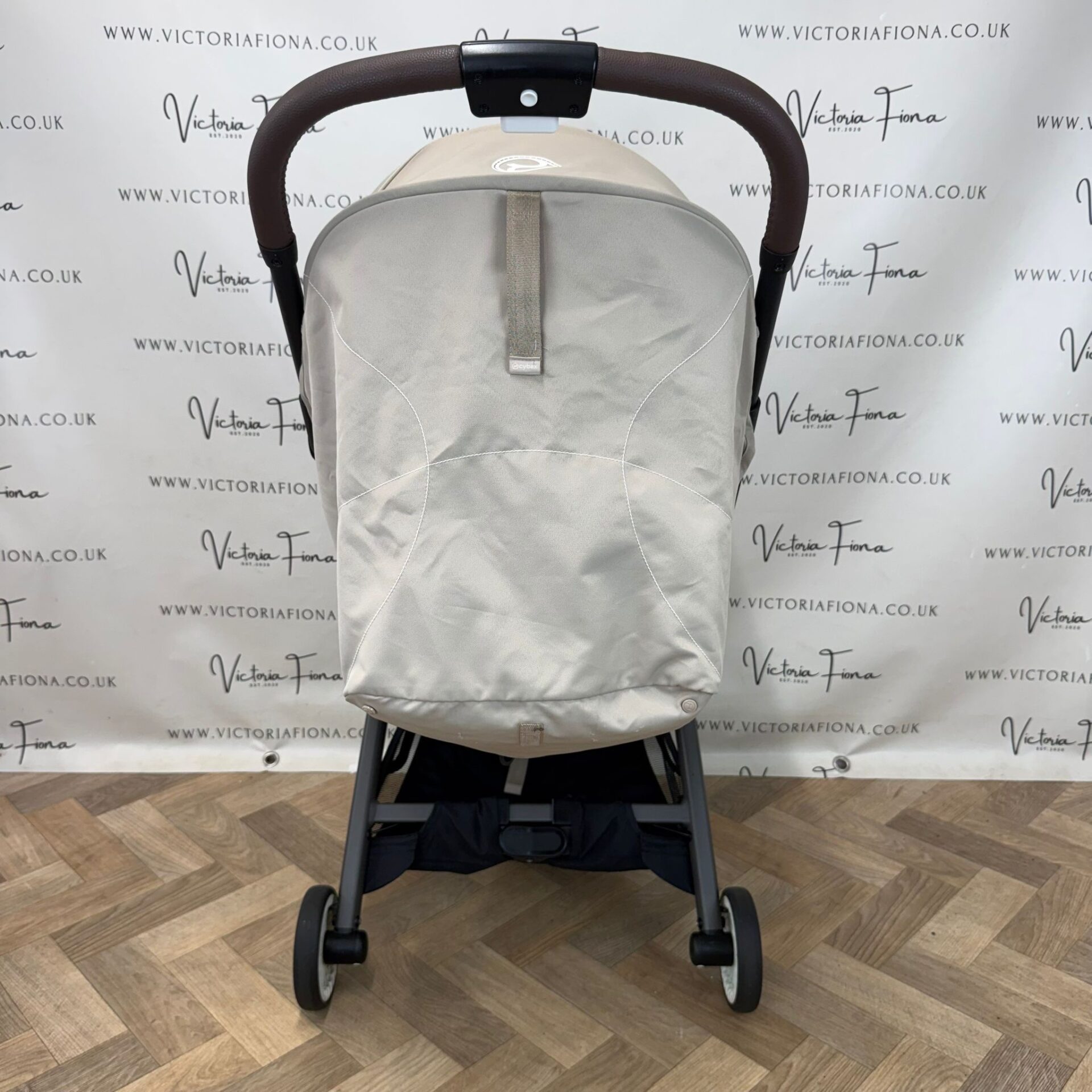PRELOVED Cybex Orfeo Compact Stroller with Bumper Bar - Beige RRP £320 - Image 4