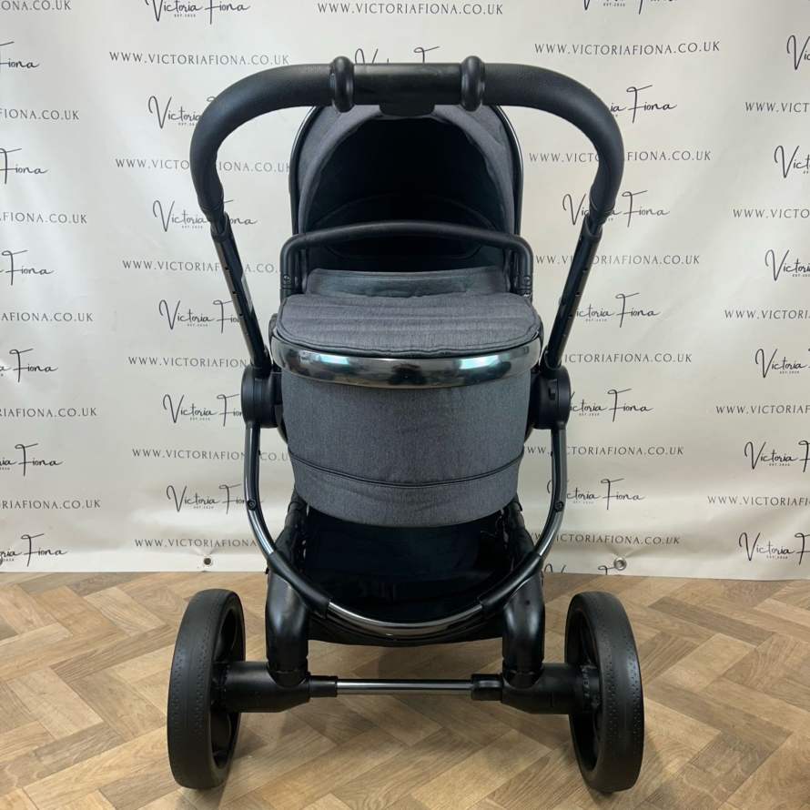 PRELOVED iCandy Peach 6 Pushchair Travel System Phantom - Dark Grey Twill 🩶 - Image 2