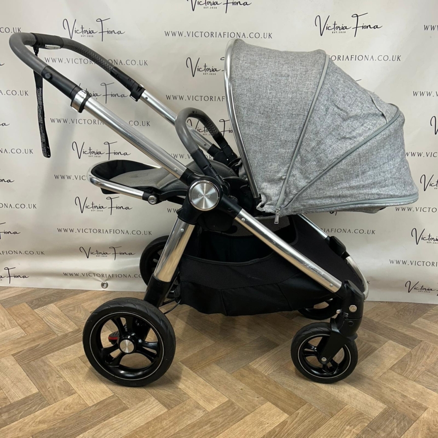 PRELOVED Mamas & Papas Ocarro Carrycot & Pushchair - Skyline Grey - Image 8