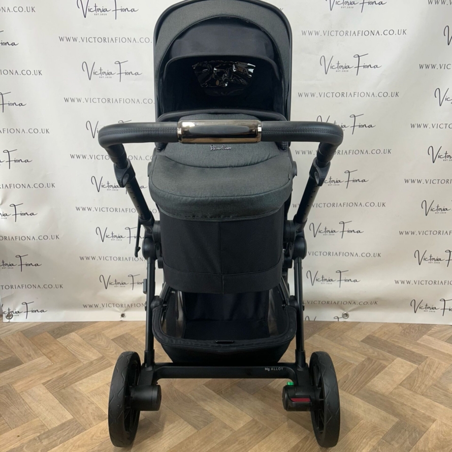 PRELOVED Silver Cross Coast Pushchair & Carrycot - FLINT GREY 🩶 - Image 3