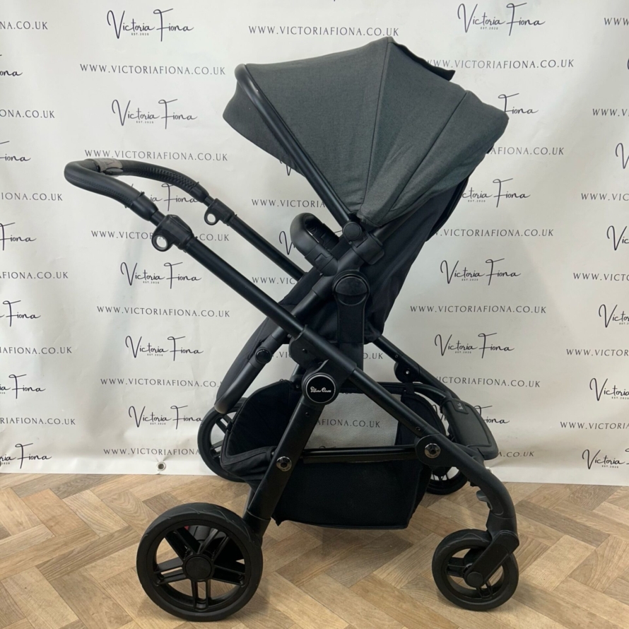 PRELOVED Silver Cross Coast Pushchair & Carrycot - FLINT GREY 🩶 - Image 4