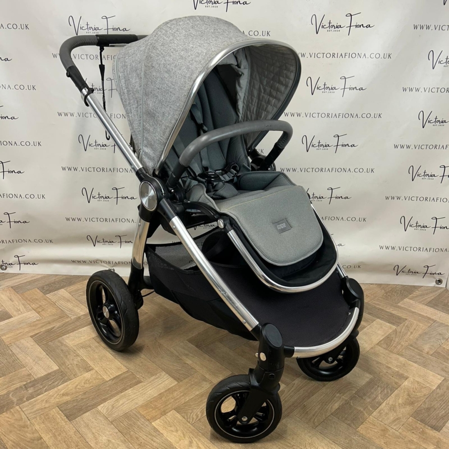PRELOVED Mamas & Papas Ocarro Carrycot & Pushchair - Skyline Grey - Image 9
