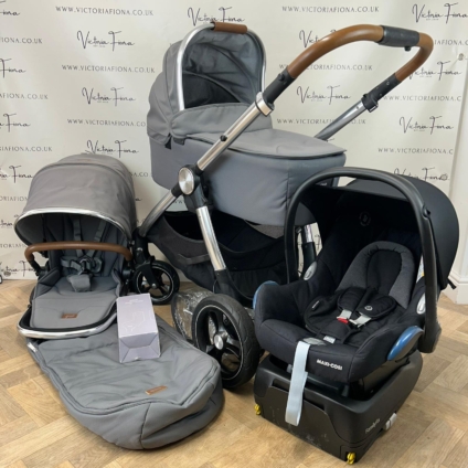PRELOVED Mamas & Papas Ocarro Carrycot & Pushchair - Fossil Grey