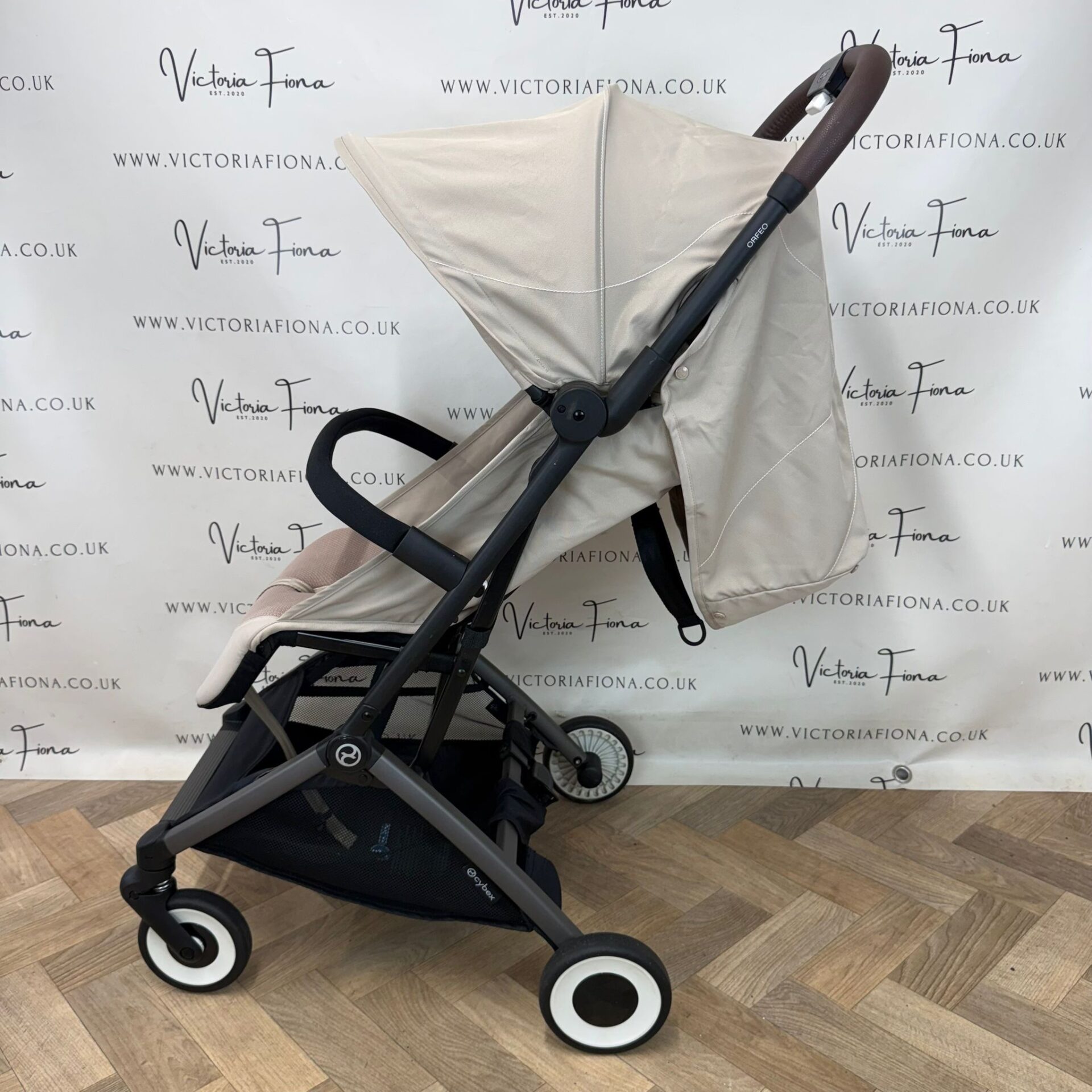 PRELOVED Cybex Orfeo Compact Stroller with Bumper Bar - Beige RRP £320 - Image 6