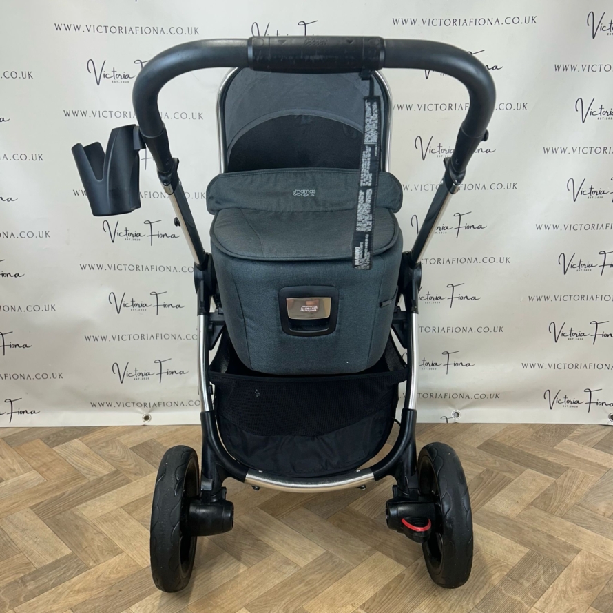 PRELOVED Mamas & Papas Ocarro Carrycot & Pushchair - Steel Grey - Image 3