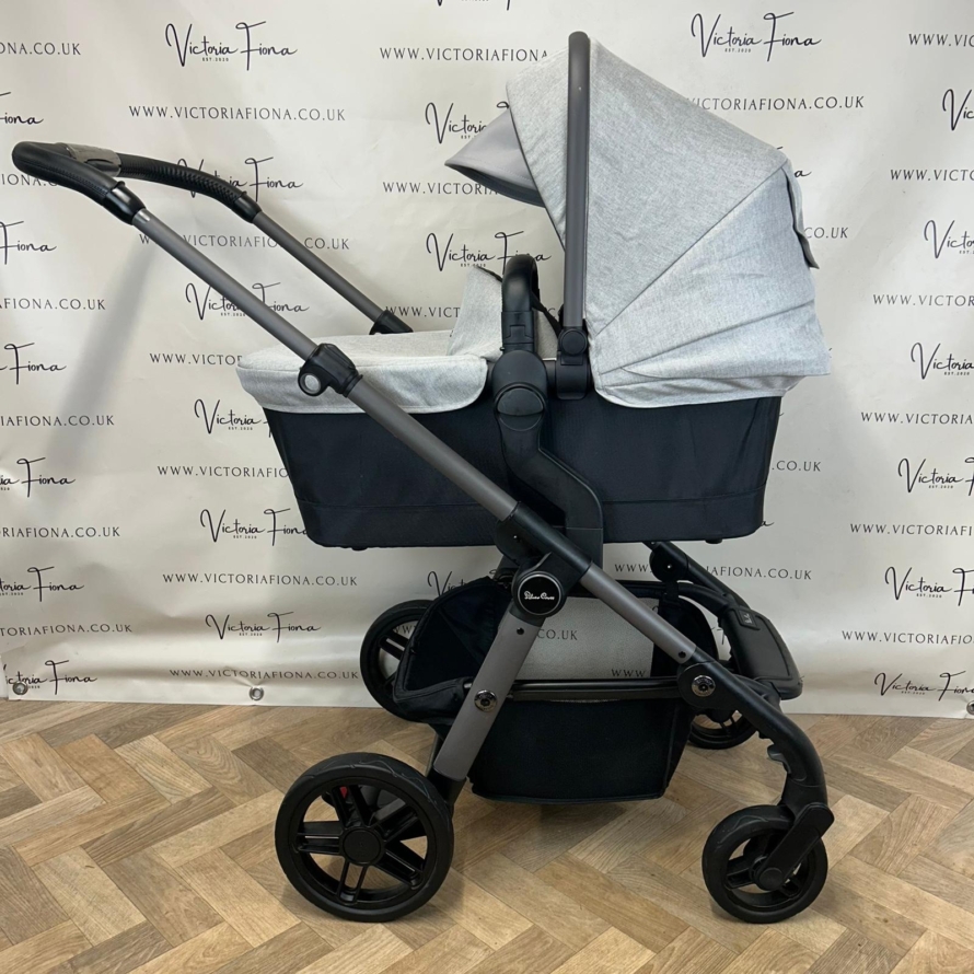 PRELOVED Silver Cross Coast Pushchair & Carrycot - SHORELINE - Image 2