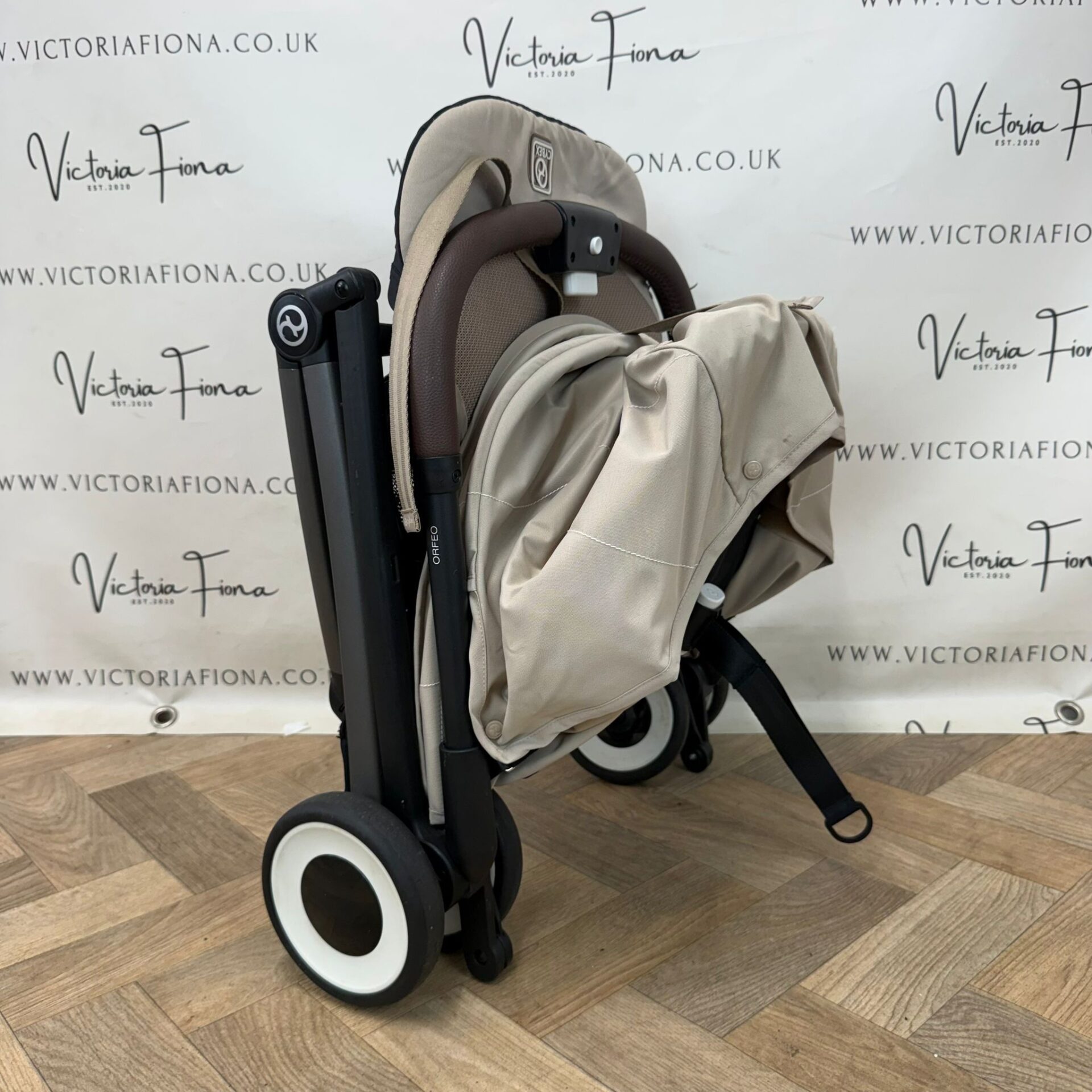 PRELOVED Cybex Orfeo Compact Stroller with Bumper Bar - Beige RRP £320 - Image 7