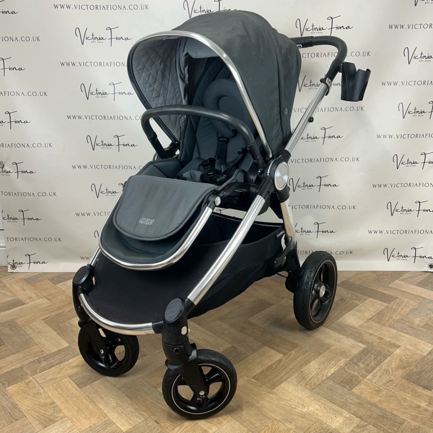 PRELOVED Mamas & Papas Ocarro Carrycot & Pushchair - Steel Grey - Image 7