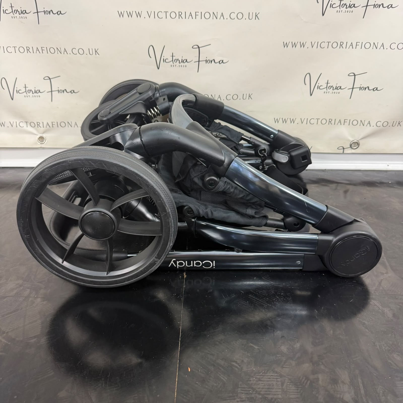 PRELOVED iCandy Peach 7 Pushchair with Maxi Cosi 360 PRO Car Seat & Isofix- TRUFFLE GREY RRP£1519 - Image 9