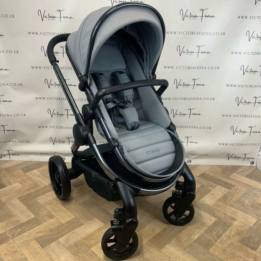 PRELOVED iCandy Peach 7 Pushchair with accessories - LIGHT GREY - Image 8