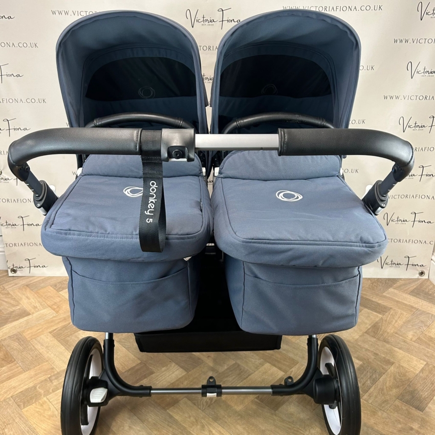 PRELOVED Bugaboo Donkey 5 TWIN - STORMY BLUE 🩶 - Image 3