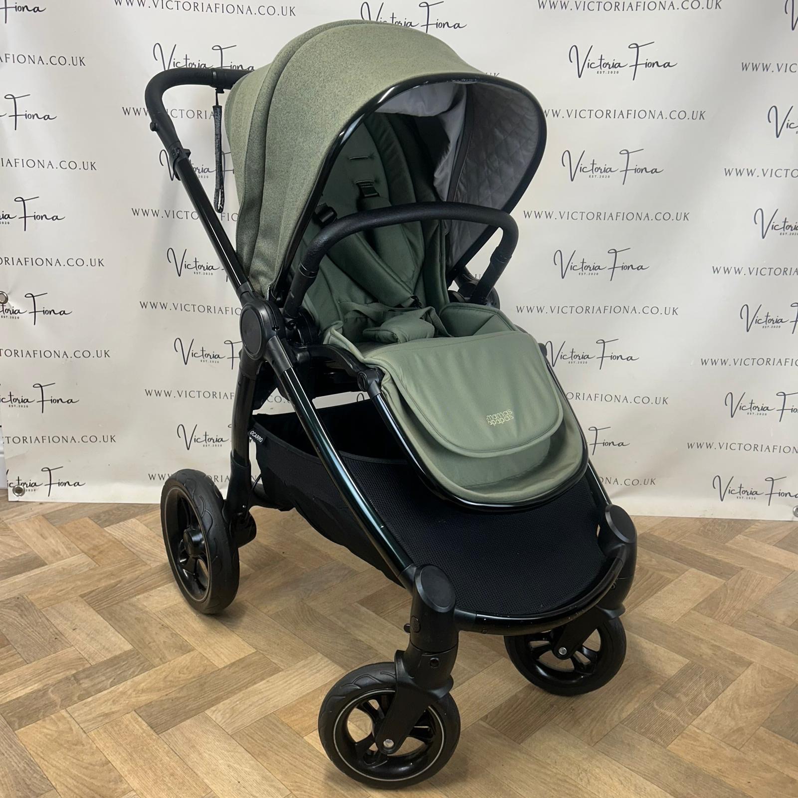 PRELOVED Mamas And Papas Ocarro Tweed Pushchair & Carrycot - Juniper Green 💚 - Image 9