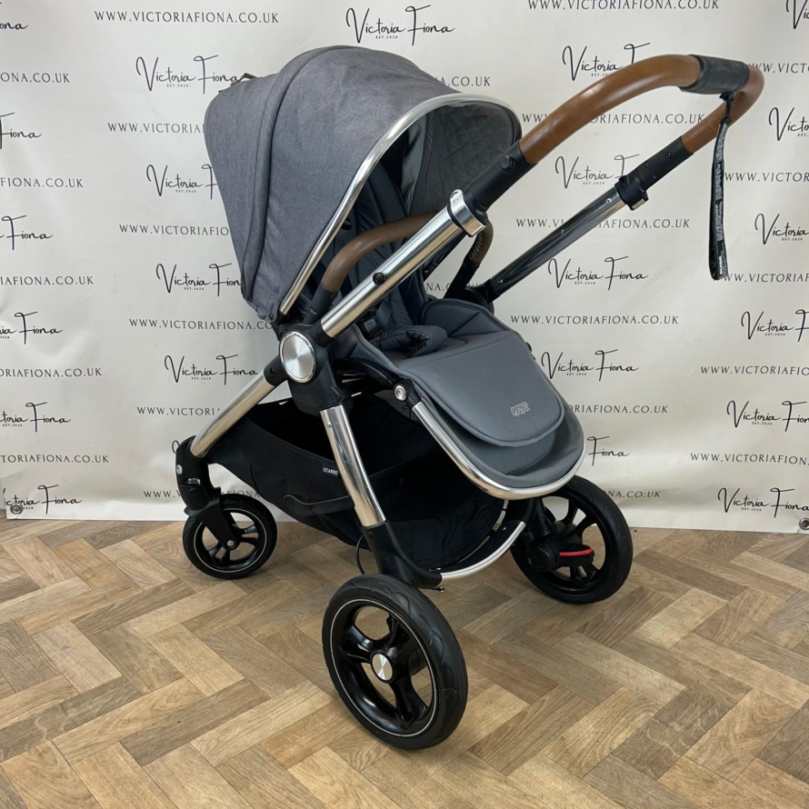 PRELOVED Mamas & Papas Ocarro Pushchair & Carrycot - Shadow Grey - Image 6