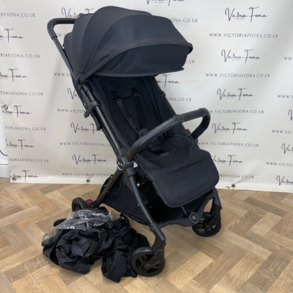 PRELOVED Silver Cross Jet 5 Compact CABIN APPROVED Stroller - BLACK
