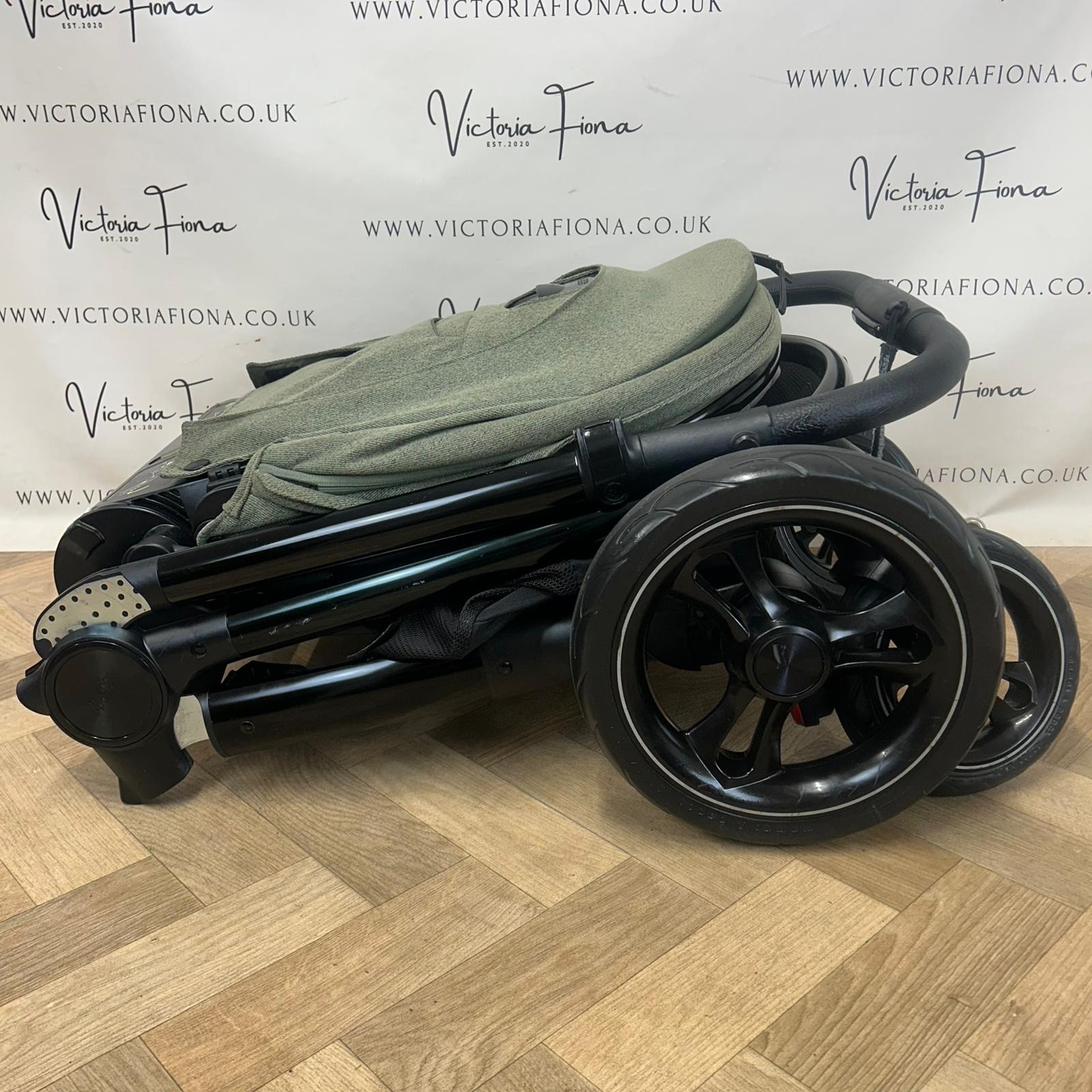 PRELOVED Mamas And Papas Ocarro Tweed Pushchair & Carrycot - Juniper Green 💚 - Image 10