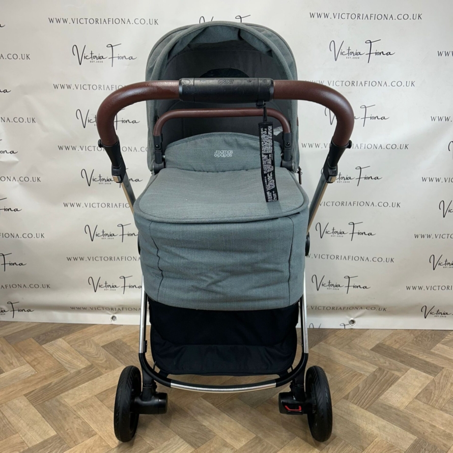 PRELOVED Mamas & Papas Strada Carrycot, Pushchair - Grey Mist - Image 3