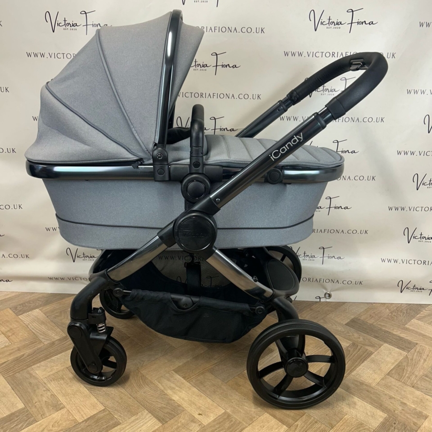 PRELOVED iCandy Peach 7 Pushchair with accessories - LIGHT GREY - Image 2