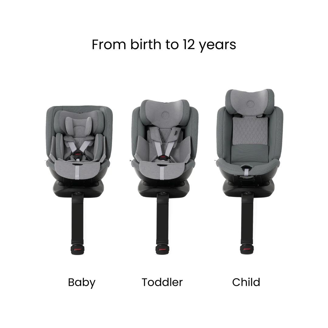 NEW Silver Cross Motion 3 All Size 360 Group 0+/1/2/3 Car Seat - Taupe RRP£275 - Image 4