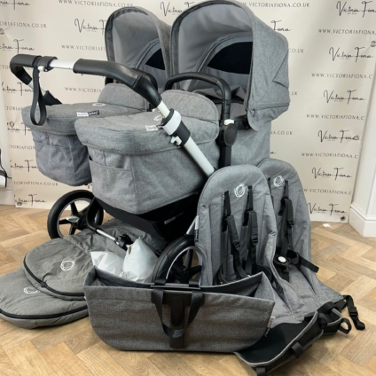 PRELOVED Bugaboo Donkey 3 TWIN - GREY MELANGE 🩶