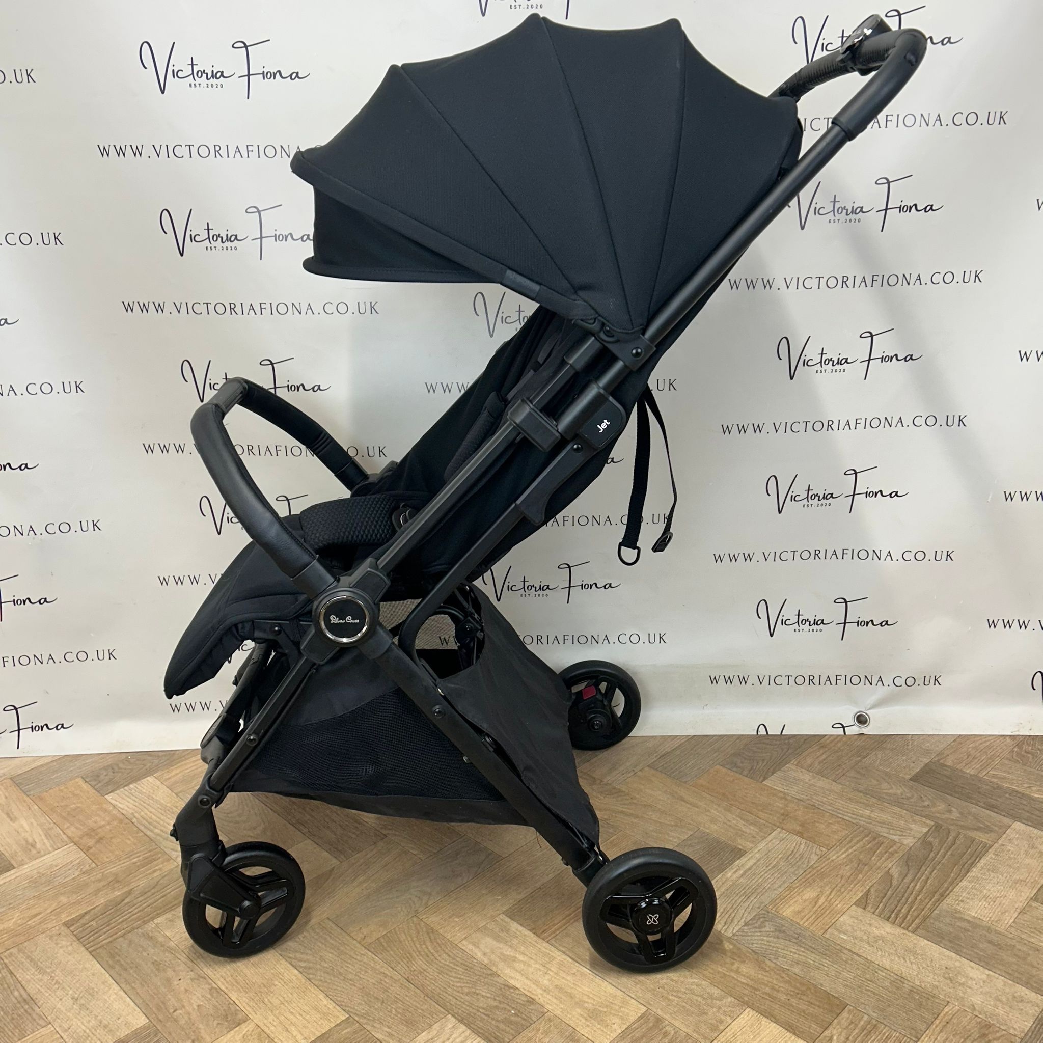 PRELOVED Silver Cross Jet 5 Compact Stroller - BLACK - Image 3