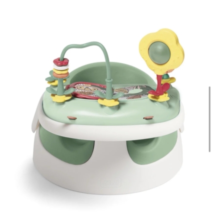 NEW Mamas & Papas Baby Snug + Activity Tray - Eucalyptus Green RRP£59