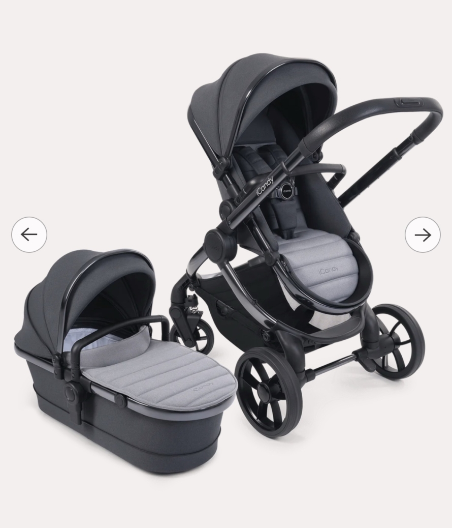 NEW iCandy Peach 7 Pushchair & Carrycot - Truffle Grey RRP£1149