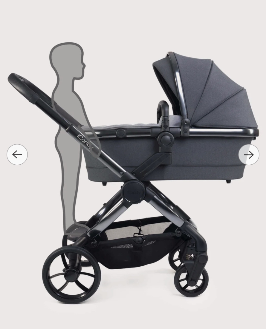 NEW iCandy Peach 7 Pushchair & Carrycot - Truffle Grey RRP£1149 - Image 3