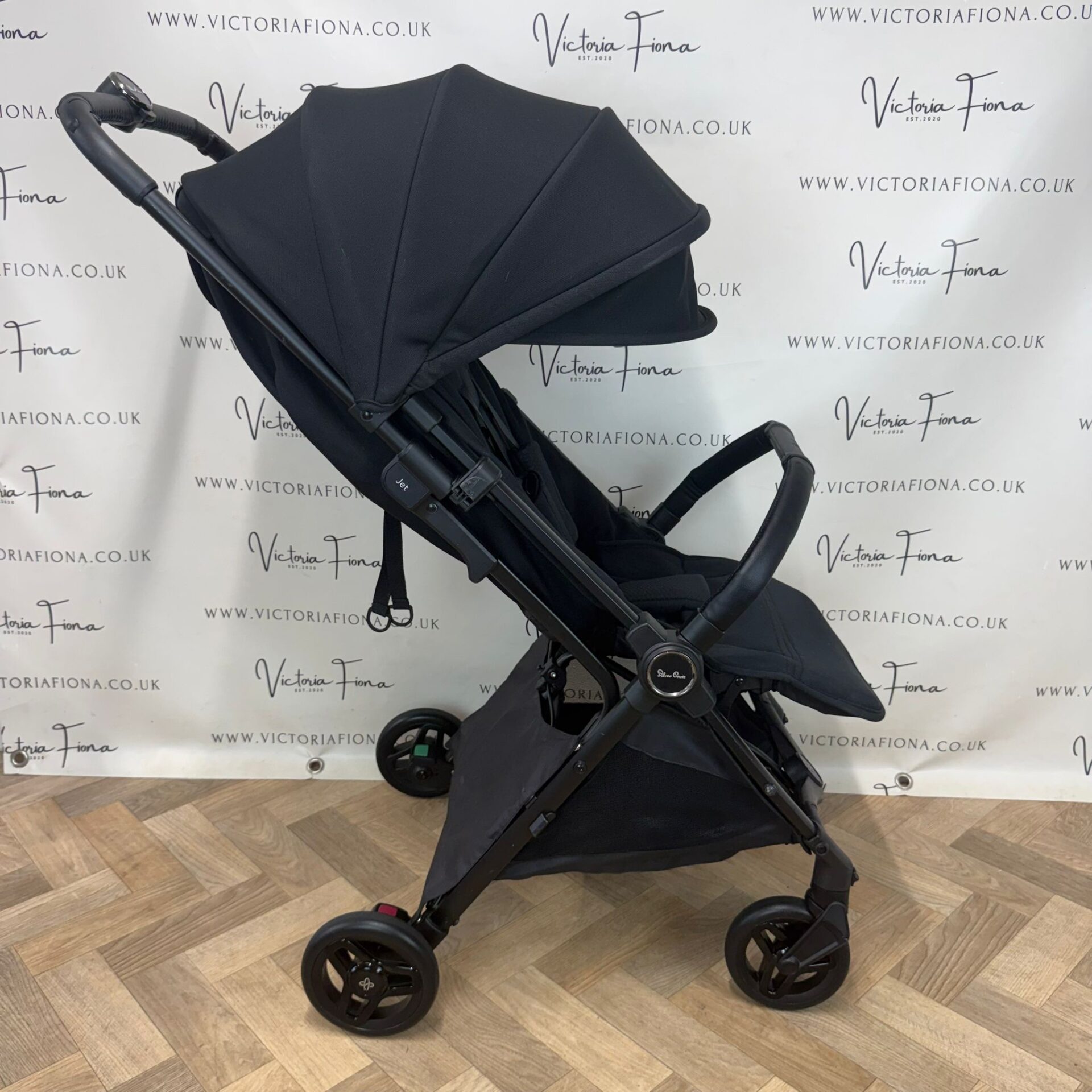 PRELOVED Silver Cross Jet 5 Compact CABIN APPROVED Stroller - BLACK - Image 2