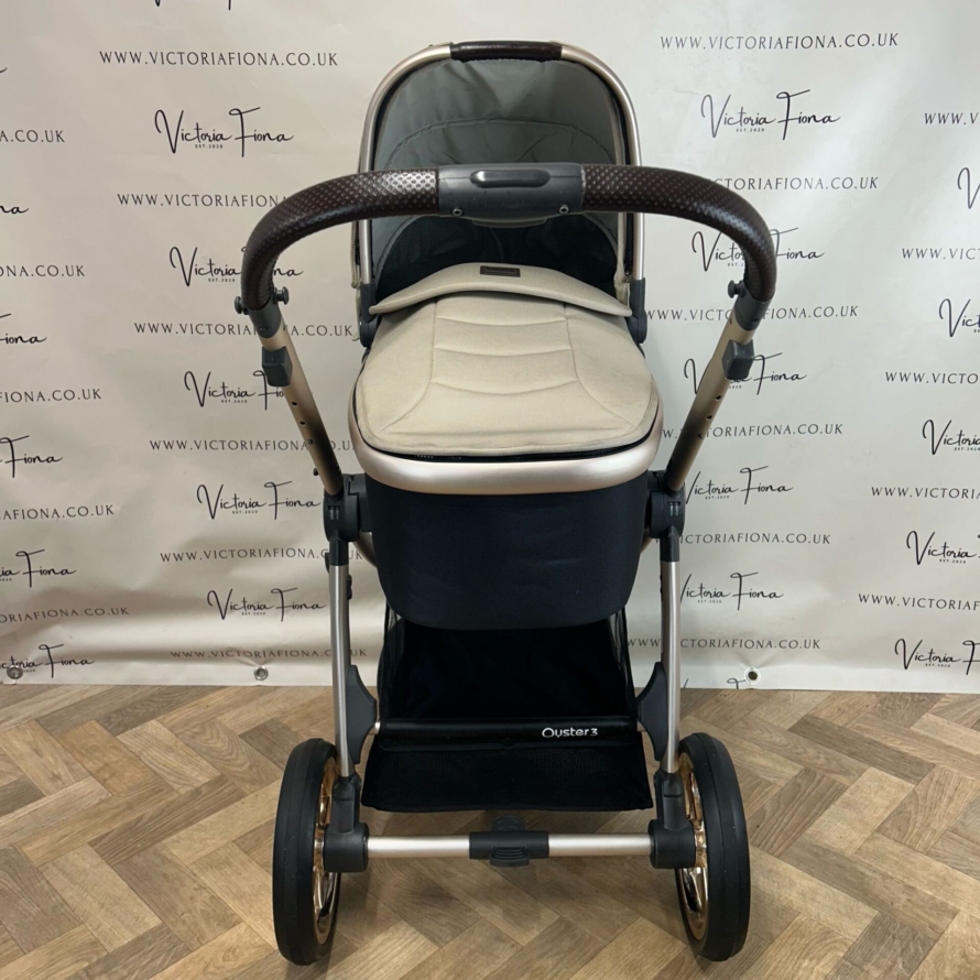 PRELOVED Babystyle Oyster3 Pushchair & Carrycot - Champagne - Image 3
