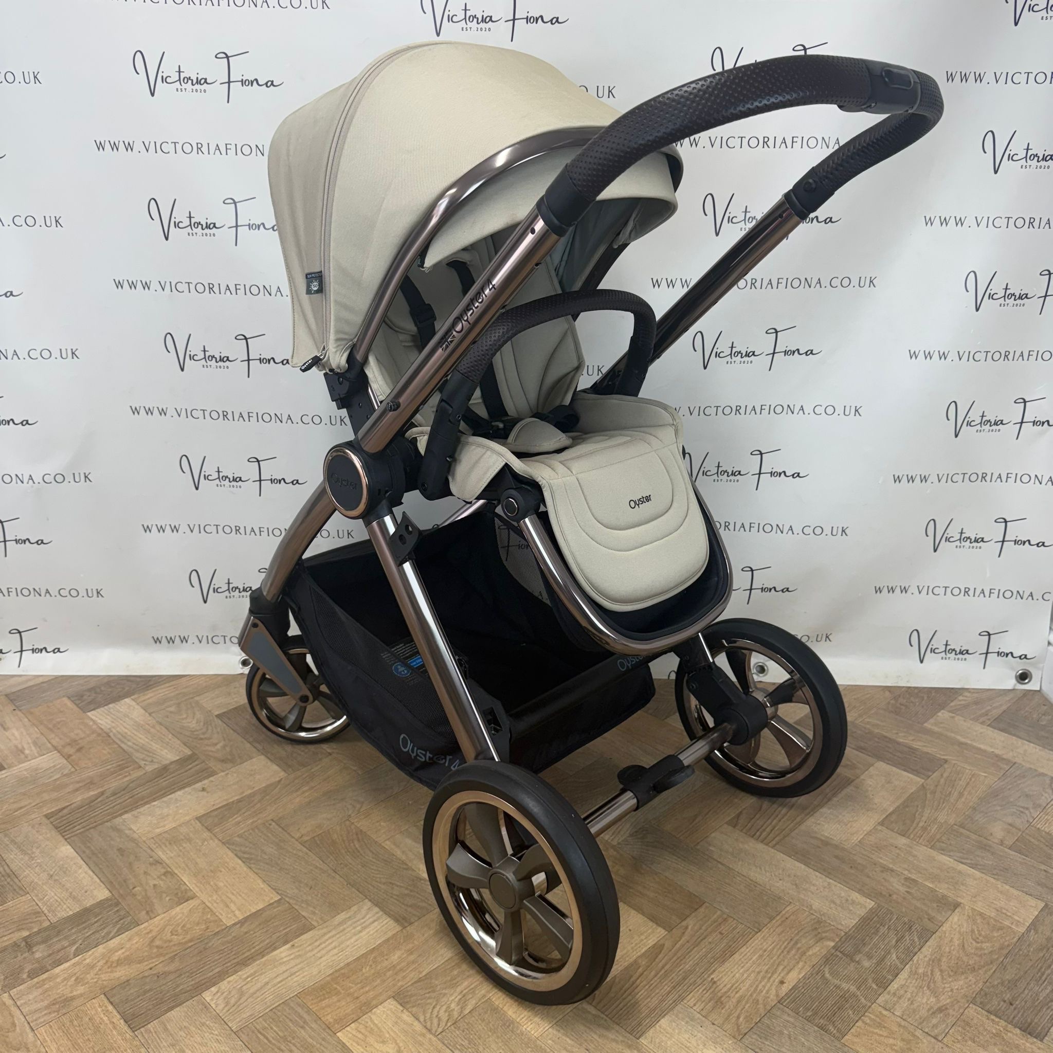 PRELOVED Babystyle Oyster 4 Pushchair & Carrycot - Buttermilk - Image 6