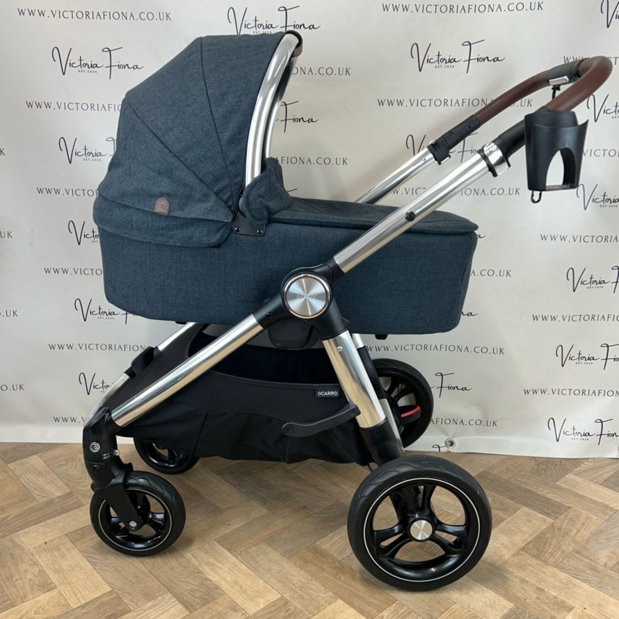 PRELOVED Mamas And Papas Ocarro Pushchair & Carrycot - 💙 Navy Flannel 💙 - Image 4