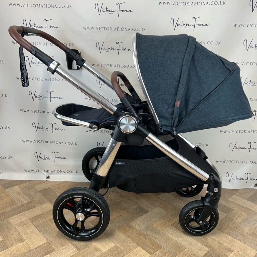PRELOVED Mamas And Papas Ocarro Pushchair & Carrycot - 💙 Navy Flannel 💙 - Image 7