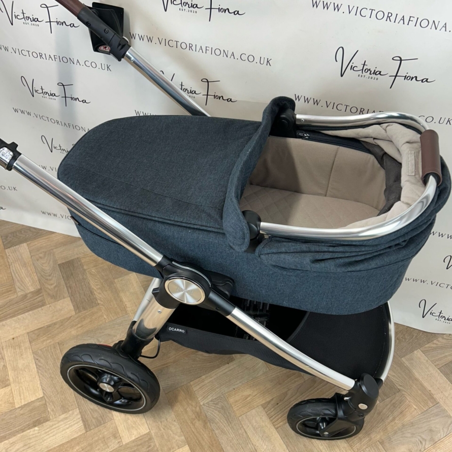 PRELOVED Mamas And Papas Ocarro Pushchair & Carrycot - 💙 Navy Flannel 💙 - Image 5