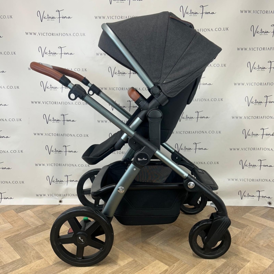 PRELOVED Silver Cross Wave Pushchair, Carrycot & Car Seat - Granite - Image 6