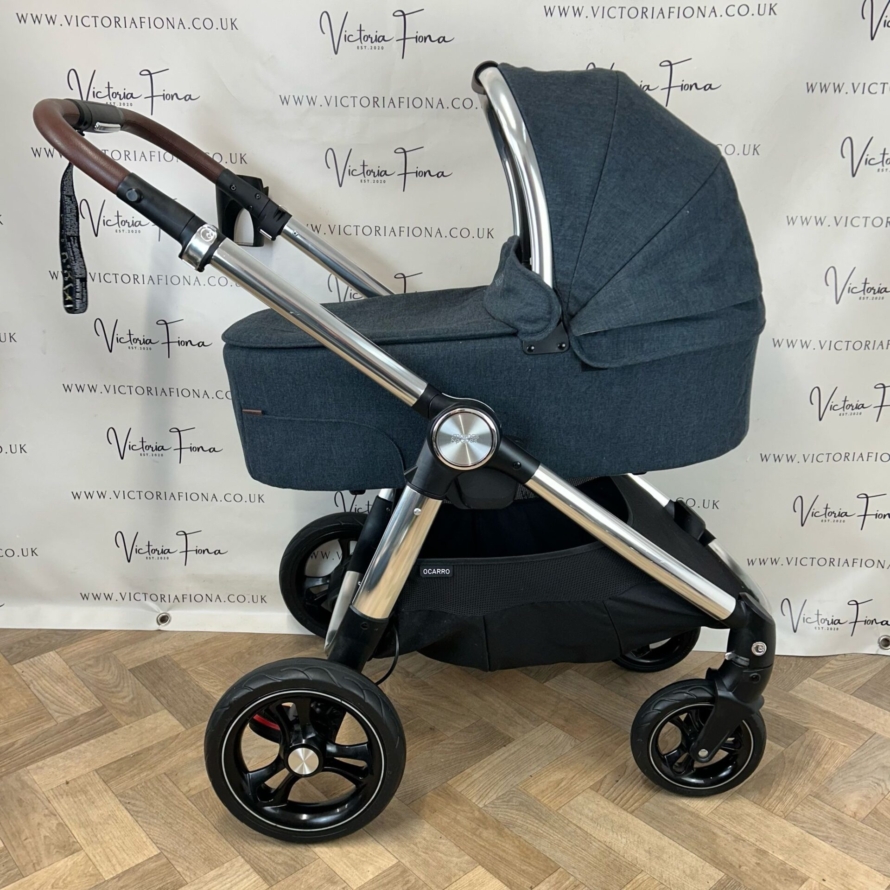 PRELOVED Mamas And Papas Ocarro Pushchair & Carrycot - 💙 Navy Flannel 💙 - Image 2