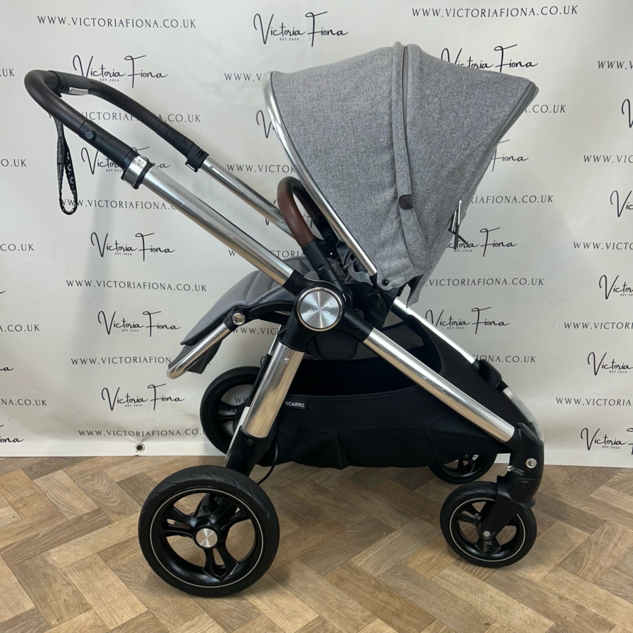 PRELOVED Mamas & Papas Ocarro Travel System Pushchair & Carrycot Woven Grey 🩶 - Image 6