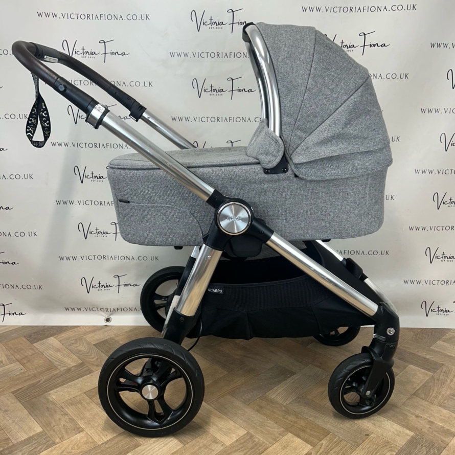 PRELOVED Mamas & Papas Ocarro Travel System Pushchair & Carrycot Woven Grey 🩶 - Image 4