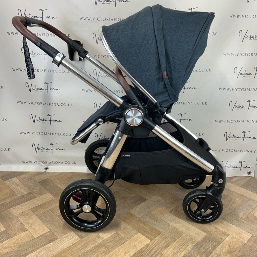 PRELOVED Mamas And Papas Ocarro Pushchair & Carrycot - 💙 Navy Flannel 💙 - Image 6