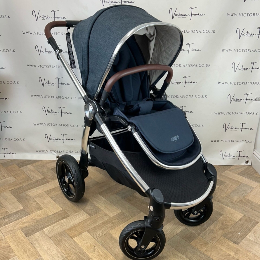 PRELOVED Mamas And Papas Ocarro Pushchair & Carrycot - 💙 Navy Flannel 💙 - Image 8