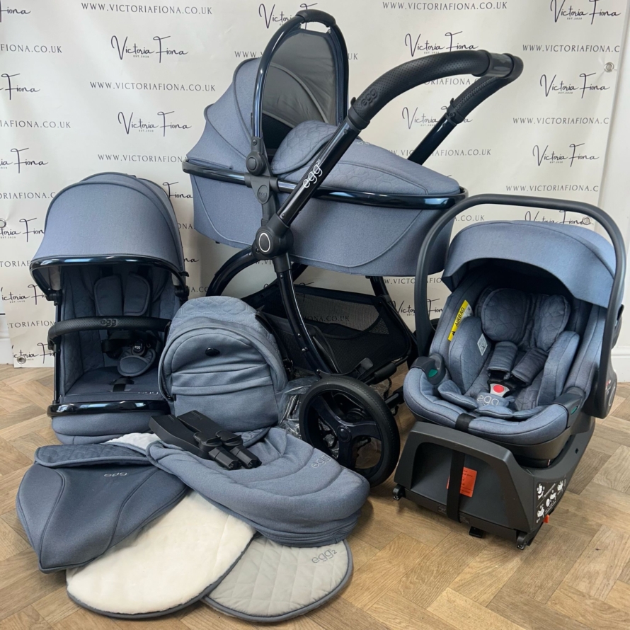 PRELOVED Egg2 Complete Travel System - Chambray Blue 💙