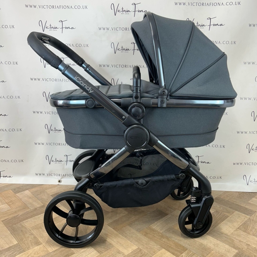 PRELOVED iCandy Peach 7 Pushchair with accessories - DARK GREY - Image 2